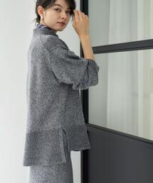 OPAQUE.CLIP | ラメスパンコールハイネックニット/セットアップ対応可【洗濯機OK】(ニット/セーター)