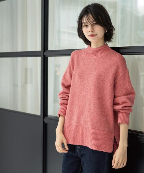 セール】ラメスパンコールハイネックニット/セットアップ対応可【洗濯