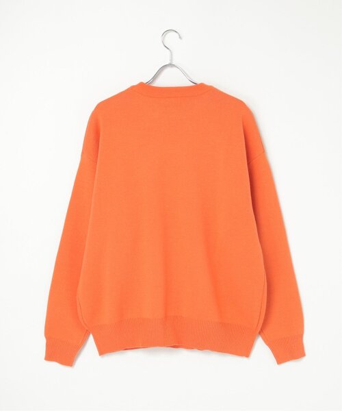 NO NEED(ノーニード)の「DISCUS ATHLETIC カレッジニット(ニット/セーター・メンズ・サックスブルー/グレー系その他/アイボリー/オレンジ・L)」の13枚目の写真