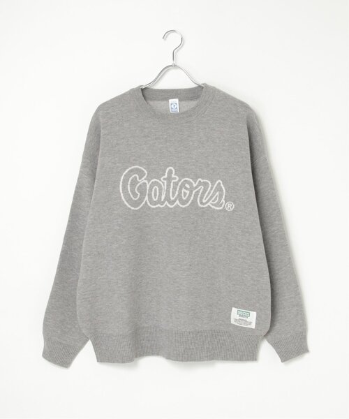 NO NEED(ノーニード)の「DISCUS ATHLETIC カレッジニット(ニット/セーター・メンズ・サックスブルー/グレー系その他/アイボリー/オレンジ・L)」の14枚目の写真