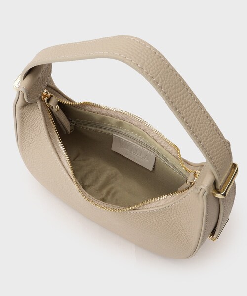 GALLEST（ギャレスト）の「【MILLELA FIRENZE】ショルダームーンバッグ（ショルダーバッグ・レディース・ブラック/ベージュ/ホワイト・00）」の12枚目の写真