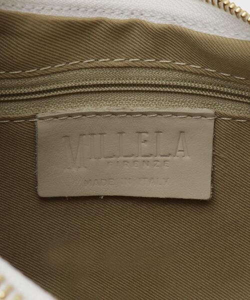 GALLEST（ギャレスト）の「【MILLELA FIRENZE】ショルダームーンバッグ（ショルダーバッグ・レディース・ブラック/ベージュ/ホワイト・00）」の4枚目の写真