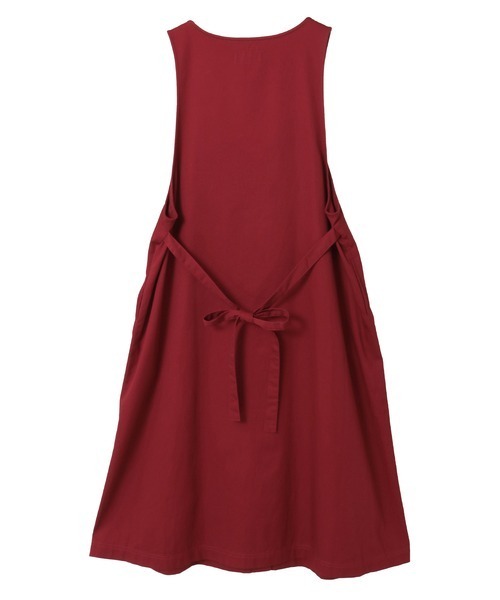 ピンクハウス　ジャンバースカートリボン PINK HOUSE 赤ドットサロペット セール】リボンモチーフ付きジャンバースカート（ジャンパースカート