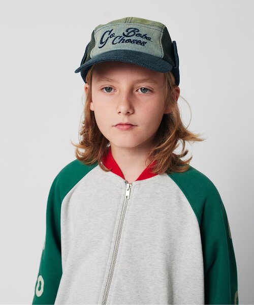 BOBO CHOSES(ボボショーズ)の「Go Bobo denim winter cap【キッズ】(キャップ・キッズ・ブルー・52/54)」の1枚目の写真