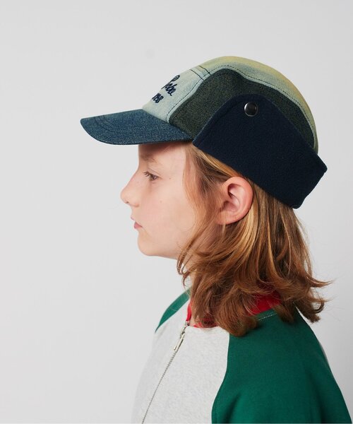 BOBO CHOSES(ボボショーズ)の「Go Bobo denim winter cap【キッズ】(キャップ・キッズ・ブルー・52/54)」の3枚目の写真