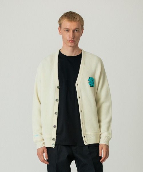 Reebok(リーボック)の「REEBOK x SILAS KNIT CARDIGAN(ニット/セーター・メンズ・オフホワイト/ブラック・XL/L/M)」の2枚目の写真
