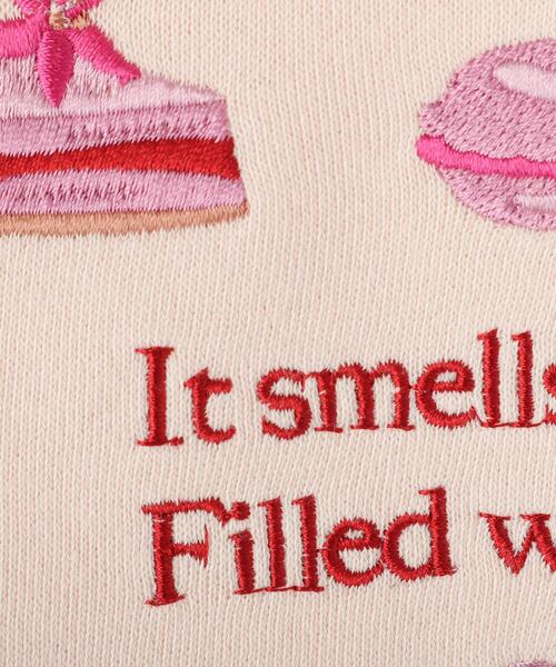 SHOO・LA・RUE（シューラルー）の「【100-150cm】モチーフ刺繍使いスウェット（スウェット・キッズ・サックスブルー/ピンク/オフホワイト/パープル・12/13/14/15 /10/11）」の14枚目の写真