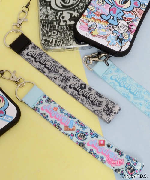 エンジェルブルー、体重差、ポップライト エンジェルブルー ハンドストラップ（スマホグッズ）｜ANGEL BLUE