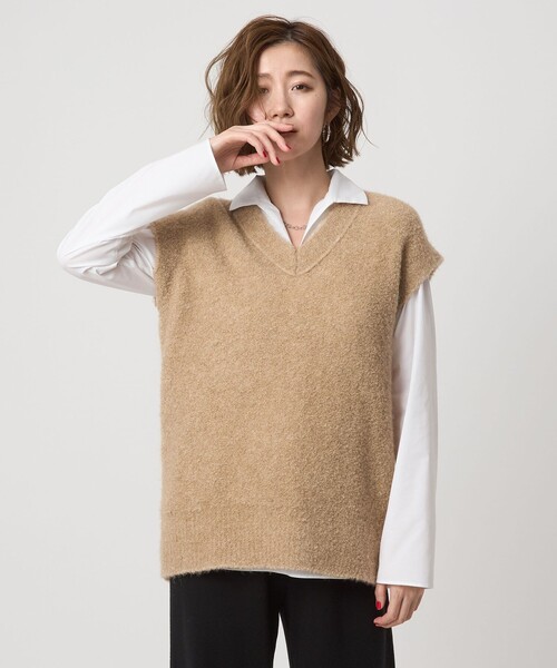 conte（コンテ）の「＜conte＞ジャカード パッチポケットベスト