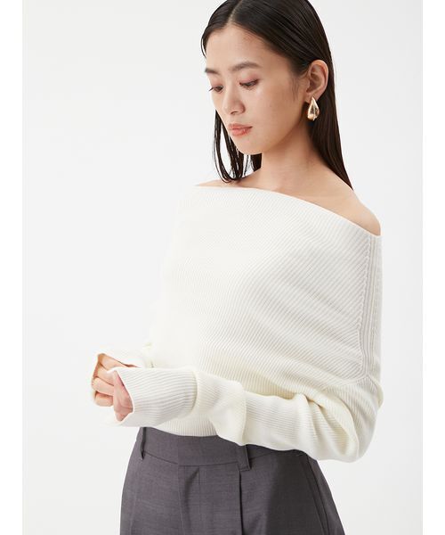 MilaOwen オフショルラメニット セール】オフショルラメニット（ニット/セーター）｜Mila Owen（ミラ
