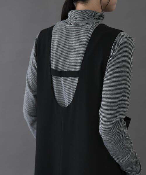 FORK&SPOON(フォークアンドスプーン)の「FORK&SPOON ウールライクジャンパースカート(ワンピース・レディース・ブラック/グレー系その他・1/2)」の20枚目の写真