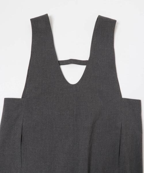 FORK&SPOON(フォークアンドスプーン)の「FORK&SPOON ウールライクジャンパースカート(ワンピース・レディース・ブラック/グレー系その他・1/2)」の5枚目の写真
