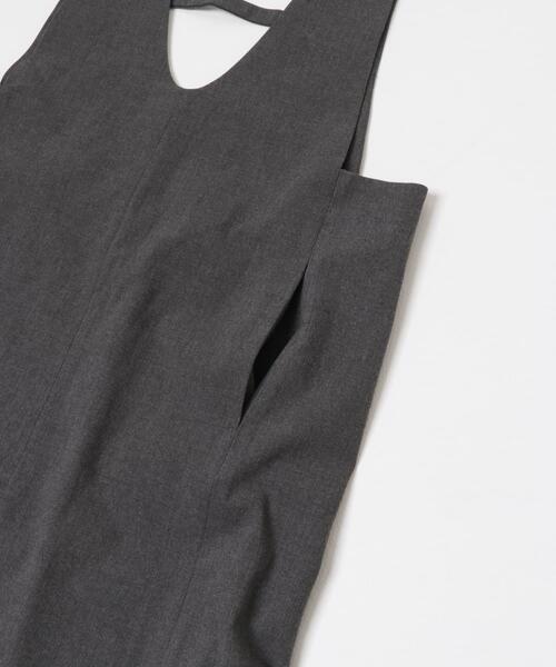 FORK&SPOON(フォークアンドスプーン)の「FORK&SPOON ウールライクジャンパースカート(ワンピース・レディース・ブラック/グレー系その他・1/2)」の6枚目の写真