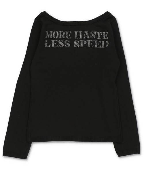 SPINNS(スピンズ)の「Vネックで色気盛れ★缶バッジ付きギャル復活ニット(ニット/セーター・レディース・ブラック/杢グレー/ボルドー/オフホワイト・ONESIZE)」の14枚目の写真