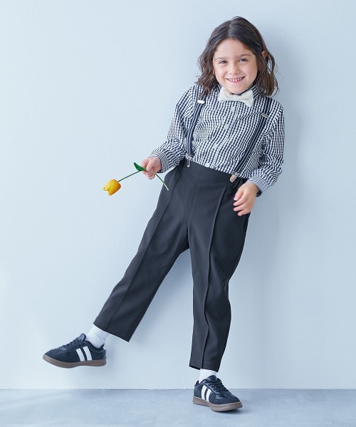 devirock（デビロック）の「フォーマル ロングパンツ（スラックス・キッズ・ブラック/ダークネイビー/チャコール・100cm/110cm/120cm/130cm/140cm/150cm/160cm）」の5枚目の写真