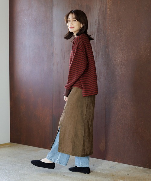 studio CLIP（スタディオクリップ）の「【WEB限定】スエードライクスカート（スカート・レディース・ライトベージュ/ブラウン・FREE）」の12枚目の写真