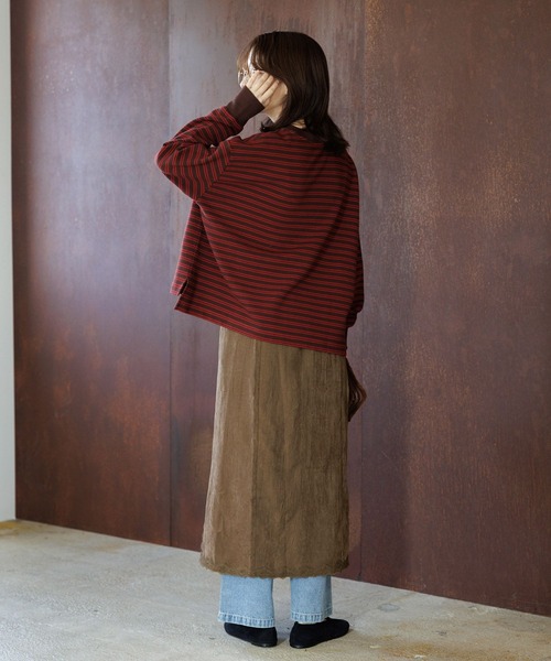 studio CLIP（スタディオクリップ）の「【WEB限定】スエードライクスカート（スカート・レディース・ライトベージュ/ブラウン・FREE）」の13枚目の写真