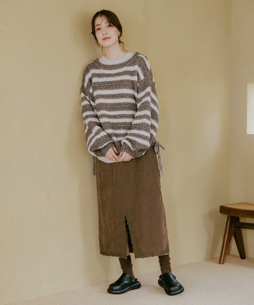 studio CLIP（スタディオクリップ）の「【WEB限定】スエードライクスカート（スカート・レディース・ライトベージュ/ブラウン・FREE）」の17枚目の写真