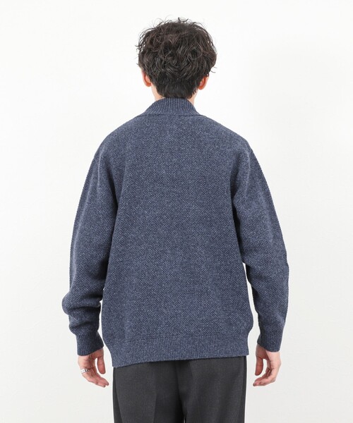 NOLLEY’S(ノーリーズ)の「スタンドカーディガン 25AW(カーディガン/ボレロ・メンズ・グレー系その他/ブルー/ネイビー/パープル・S/M/L)」の7枚目の写真