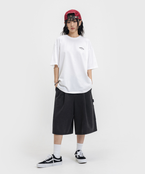 LEMAIN SECOND（リメインセカンド）の「バミューダワイドワンタックカーペンタースウェットショーツ[ピグメント]（その他パンツ・レディース・その他・SMALL/MEDIUM/LARGE）」の3枚目の写真