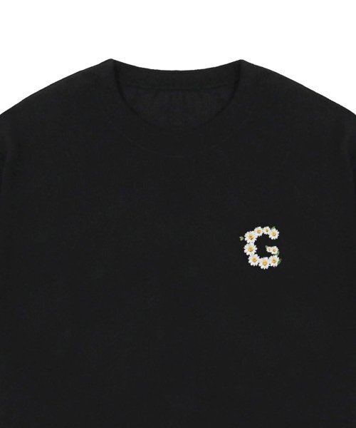 GRAVER（グレーバー）の「[ユニセックス]スモールGフラワースマイル半袖Tシャツ_ブラック（Tシャツ/カットソー・レディース・ブラック・SMALL/MEDIUM/LARGE/X-LARGE）」の3枚目の写真