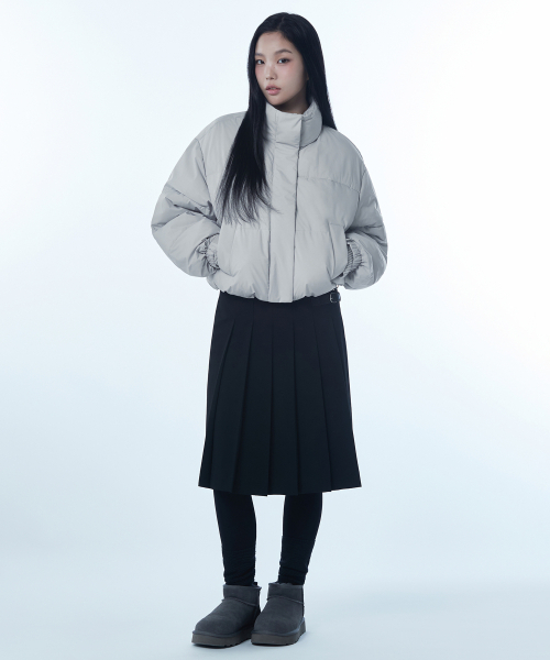 MUSINSA STANDARD WOMAN（ムシンサスタンダードウーマン）の「ウィメンズデイリープファーショートダウンジャケット [アッシュグレー]（ダウンジャケット/コート・レディース・その他・SMALL/MEDIUM/LARGE/X-SMALL）」の4枚目の写真