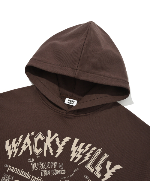 Wacky WiLLy(ワッキーウィリー)の「グラフィティグラフィックフードブラウン(パーカー・レディース・その他・SMALL/LARGE)」の4枚目の写真