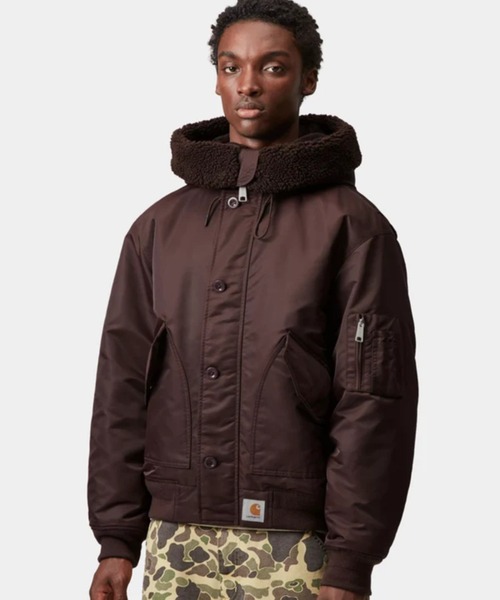 Carhartt WIP（カーハートダブリューアイピー）の「【Carhartt WIP】 HOODED OLTERA BOMBER（その他アウター・レディース・ブラック・MEDIUM）」の2枚目の写真