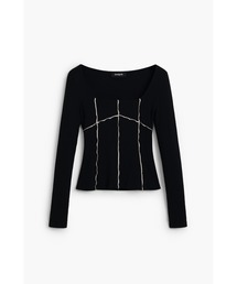 Desigual（デシグアル）の「リブライン入りTシャツ（Tシャツ/カットソー・レディース）」