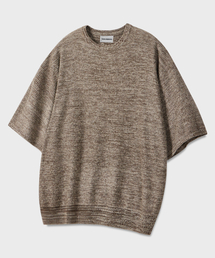 GLW（ジーエルダブリュ）の「Two-tone mixed half knit brown（ニット/セーター）」