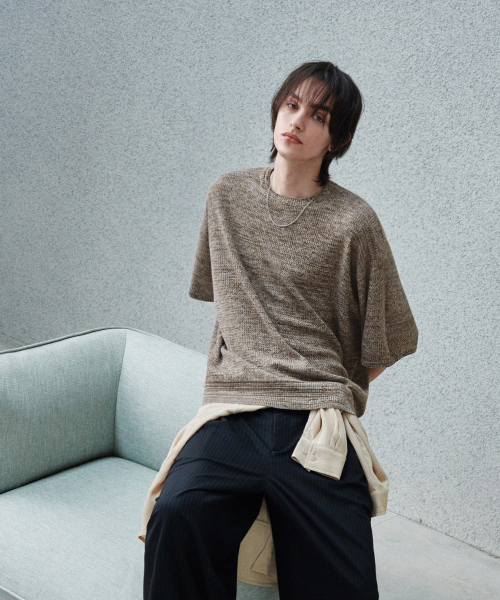 GLW(ジーエルダブリュ)の「ツートンミックスドハーフニットブラウン(ニット/セーター・レディース・その他・LARGE/SMALL/MEDIUM)」の8枚目の写真
