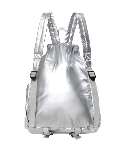MUCENT（ムセント）の「スワン グロッシー バックパック 男女共用 (2カラー)（バックパック/リュック・レディース・シルバー/ブラック・FREE）」の3枚目の写真