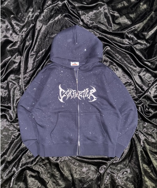 centimeter（センチメーター）の「Glitter zip hoodie（パーカー・メンズ・ネイビー/杢グレー/ブラック・SMALL/MEDIUM/LARGE）」の3枚目の写真