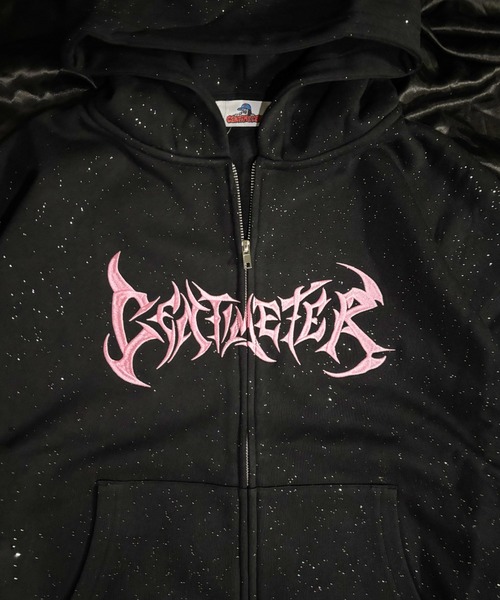 centimeter（センチメーター）の「Glitter zip hoodie（パーカー・メンズ・ネイビー/杢グレー/ブラック・SMALL/MEDIUM/LARGE）」の6枚目の写真