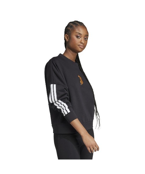 adidas（アディダス）の「【別注】アディダス adidas アニマル・グラフィック・スウェット 限定コラボ（スウェット・レディース・ホワイト/ブラウン/ブラック・S/M/L/XL）」の9枚目の写真