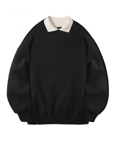 LIKE THE MOST(ライクザモースト)の「ソフトカラー スウェット (ブラック) M00027(スウェット・レディース・ブラック・LARGE/MEDIUM/SMALL/X-LARGE)」の1枚目の写真
