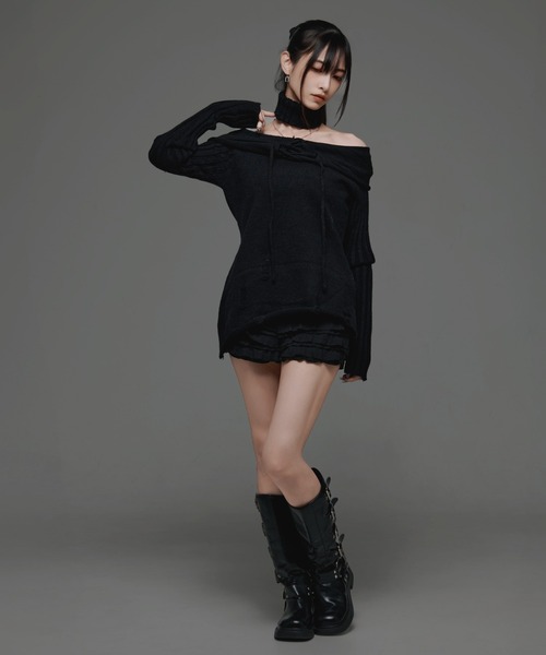 .KOM(ドットコム)の「『.KOM/ドットケーオーエム』デザイントップ【GC】(Tシャツ/カットソー・レディース・ブラック/カーキ・FREE)」の9枚目の写真