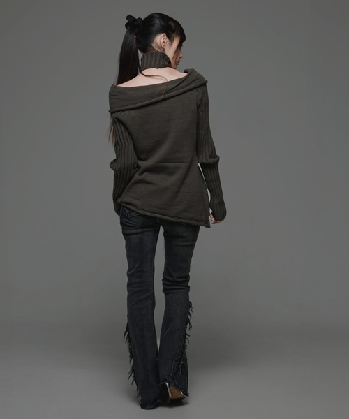 .KOM(ドットコム)の「『.KOM/ドットケーオーエム』デザイントップ【GC】(Tシャツ/カットソー・レディース・ブラック/カーキ・FREE)」の8枚目の写真