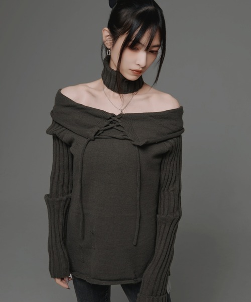 .KOM(ドットコム)の「『.KOM/ドットケーオーエム』デザイントップ【GC】(Tシャツ/カットソー・レディース・ブラック/カーキ・FREE)」の10枚目の写真