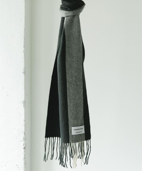 URBAN RESEARCH DOORS(アーバンリサーチドアーズ)の「カシミヤブレンドストライプマフラー(マフラー・メンズ・スミクロ/パープル/ブルー・-)」の1枚目の写真