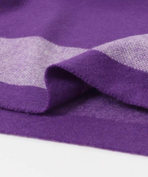 URBAN RESEARCH DOORS(アーバンリサーチドアーズ)の「カシミヤブレンドストライプマフラー(マフラー・メンズ・スミクロ/パープル/ブルー・-)」の15枚目の写真