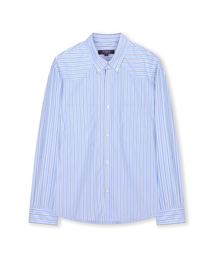 BESLOW（ビースロー）の「WESTERN STRIPE BUTTON DOWN SHIRTS SKY BLUE（シャツ/ブラウス）」