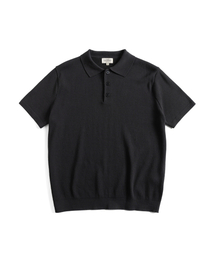 WILD BRICKS（ワイルドブリックス）の「W23 ニットポロシャツ（アッシュブラック）（ポロシャツ）」