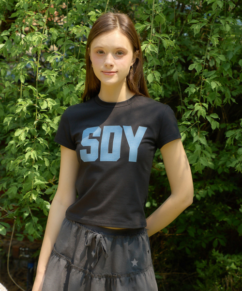 SALON DE YOHN(サロンドヨーン)の「SDY Logo Crop T_ Black(Tシャツ/カットソー・レディース・その他・SMALL/MEDIUM)」の3枚目の写真