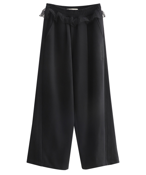 Vivacious(ビバシャス)の「Romance Track Pants_4Colors(スウェットパンツ・レディース・グレー/ブラウン/ブラック/クリーム・SMALL/MEDIUM/LARGE)」の11枚目の写真