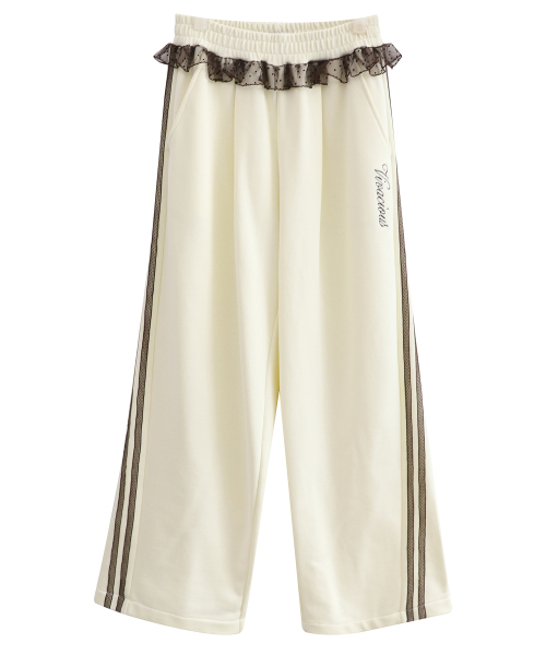 Vivacious(ビバシャス)の「Romance Track Pants_4Colors(スウェットパンツ・レディース・グレー/ブラウン/ブラック/クリーム・SMALL/MEDIUM/LARGE)」の6枚目の写真
