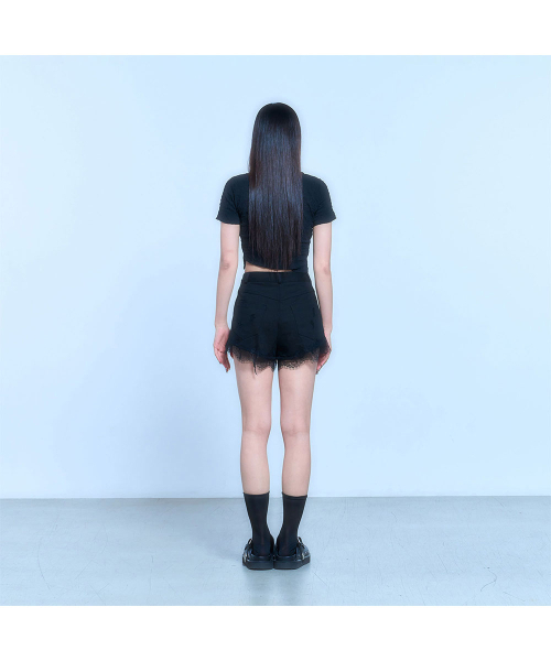 SCHISM INDUCING(スキズムインデューシング)の「CRINKLED T SHIRT_BLACK(Tシャツ/カットソー・レディース・その他・FREE)」の8枚目の写真