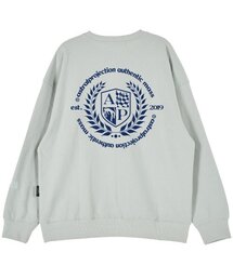バックシールドエンブレムオーバーサイズドロップショルダースウェット_ミント
