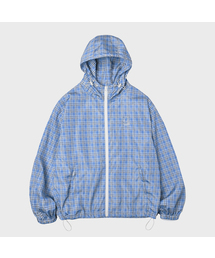PHYSICAL DEPARTMENT（フィジカル デパートメント）の「ベアキーホルダー チェック ウインドブレーカー_ブルー（ナイロンジャケット）」