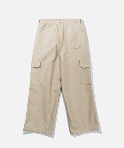 VASTIC(バスティック)の「ワイドカーゴデニムパンツ_ベージュ(デニムパンツ・メンズ・その他・MEDIUM/LARGE/X-LARGE)」の3枚目の写真